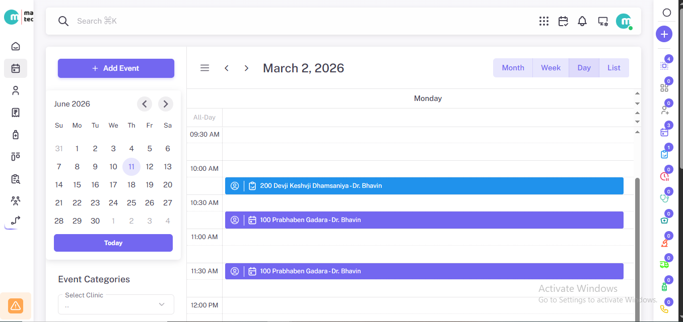 Omni-Channel Appointment Calendar